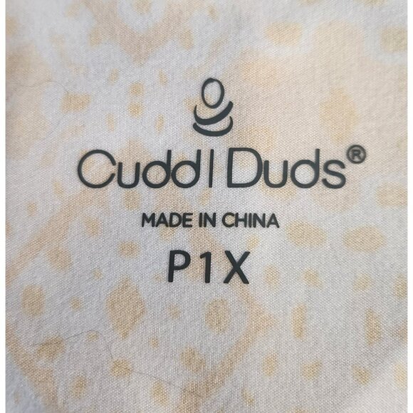 Cuddl Duds 1XP Maxi Dress Yellow Wht Flexwear Jersey Paneled Sleeveless No Belt - Picture 4 of 7